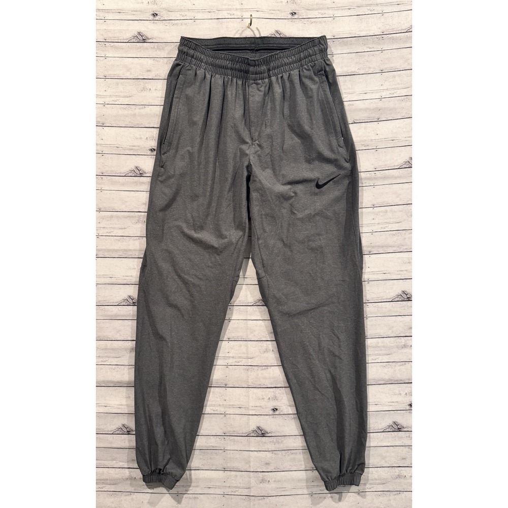 Nike Shield Mens Stretch Woven Jogger Pant Sz S Anthracite Gray Stretch 830911